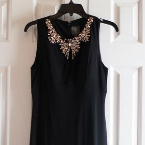 Vince Camuto Dress Black Maxi Keyhole